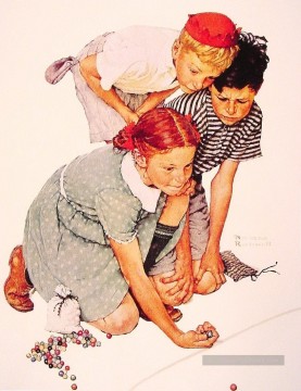 マーブルチャンピオン 1939 ノーマン ロックウェル Oil Paintings